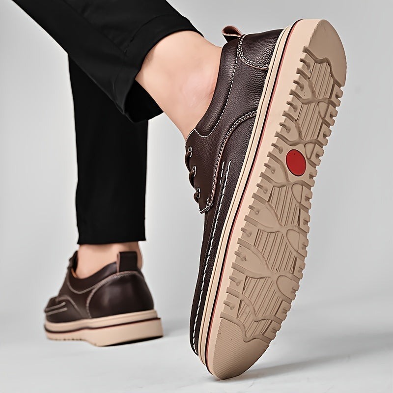 Men's Four Seasons Business Casual Leather Shoes Versatile Low Top Durable Men's Shoes Fashionable and Trendy Shoes