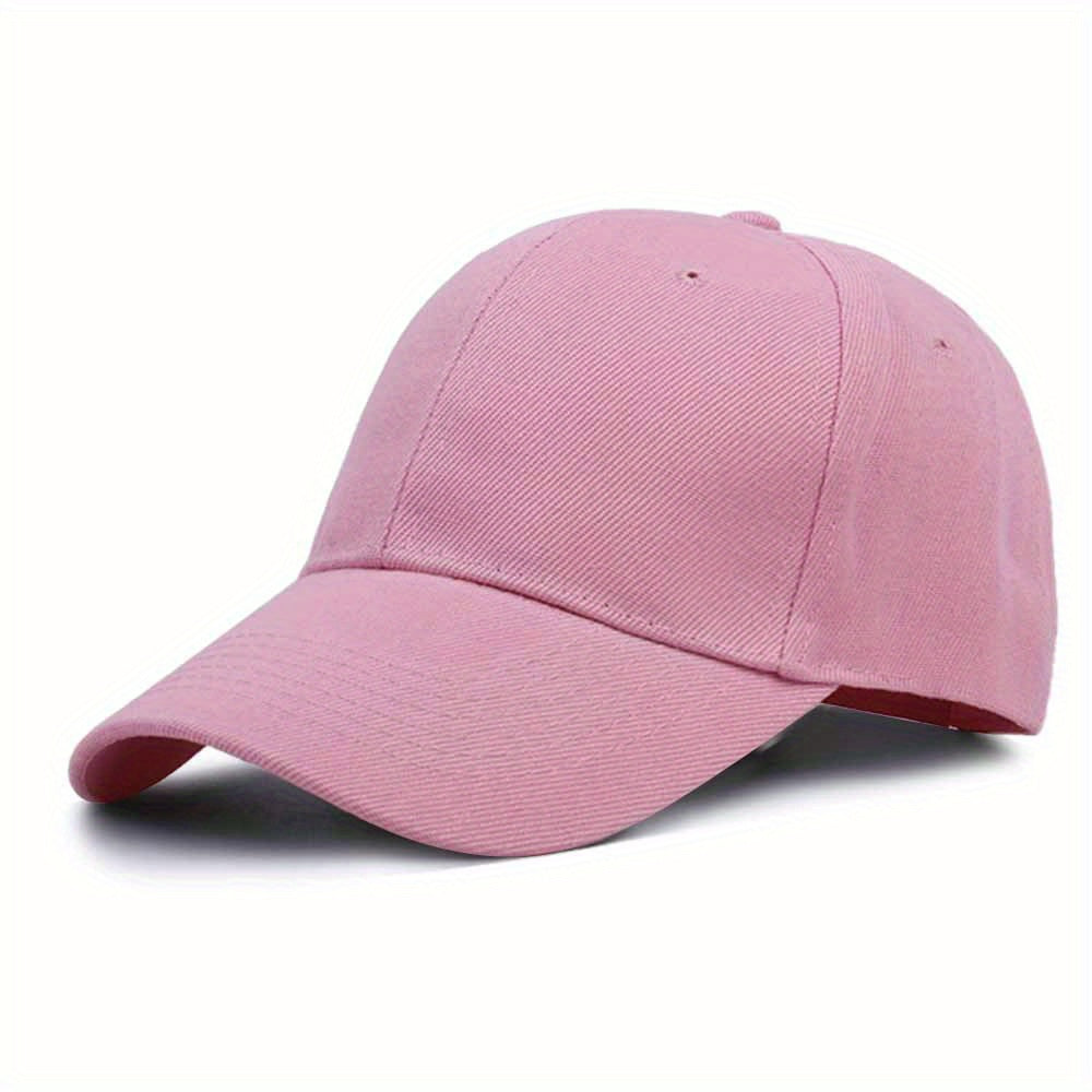 Solid Color Baseball Cap Lightweight Simple Casual Couple Dad Hats Unisex Sun Hats For Women & Men