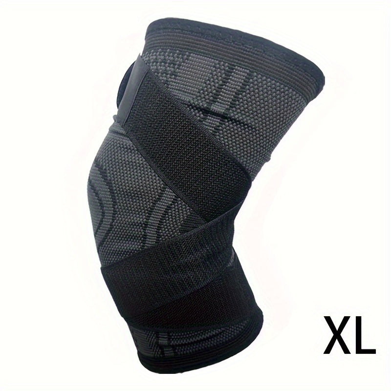 1pc Premium Strap Knee Pad - Knee Braces for Men and Women - Outdoor Sports Fitness Equipment for Cycling, Walking, and Hiking - Pressure-Relieving Protective Gear with Adjustable Strap for Comfortable Wear