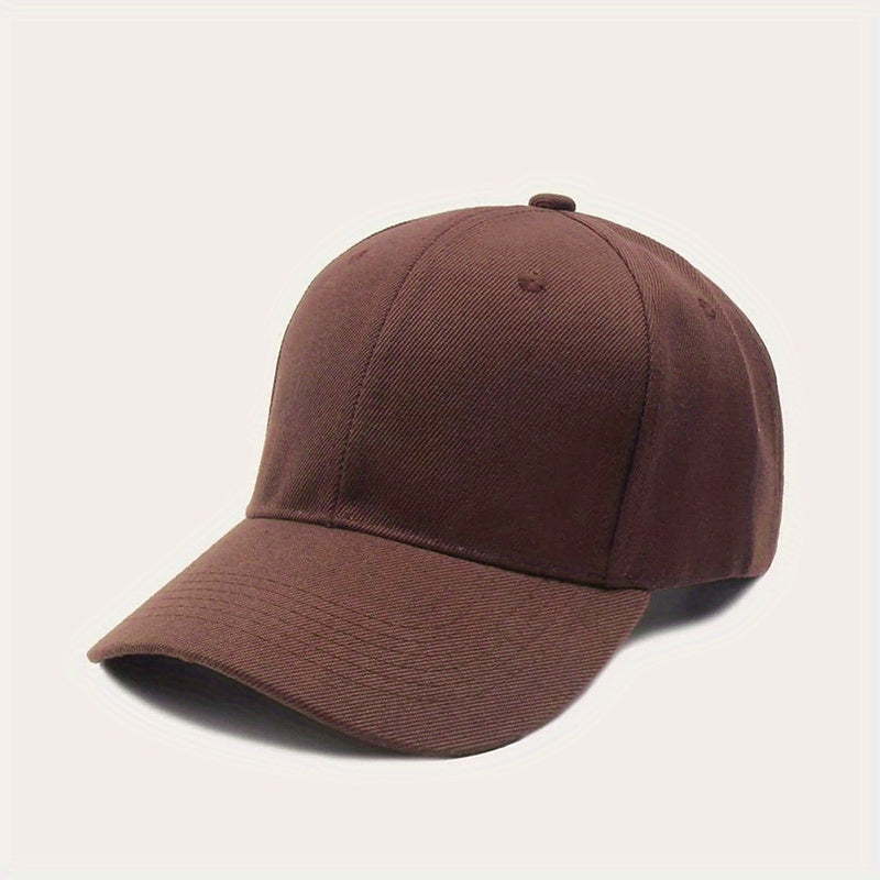 Solid Color Baseball Cap Lightweight Simple Casual Couple Dad Hats Unisex Sun Hats For Women & Men