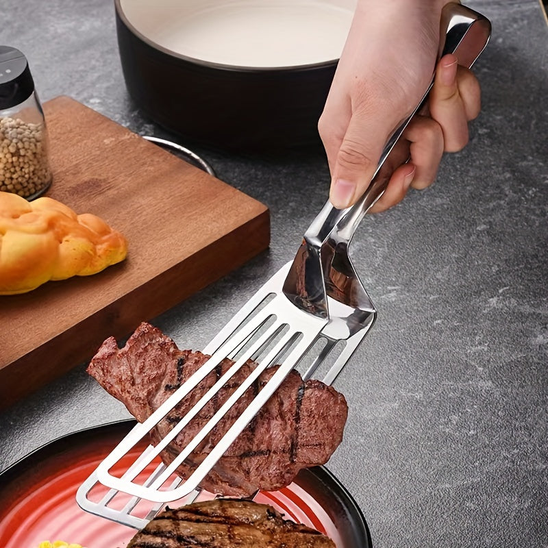 1pc Stainless Steel Multifunctional Food Clip for Steak, Fish, and More - Kitchen Tools and Accessories for Easy Meal Prep