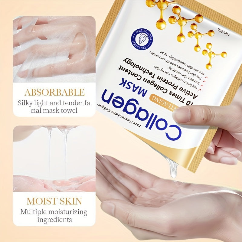 Daily Collagen Miracle Mask - Intense Hydration & Skin Tightening - Deeply Moisturizes, Firms, and Smooths - Gentle, Non-Irritating Formula for Radiant Facial Skin