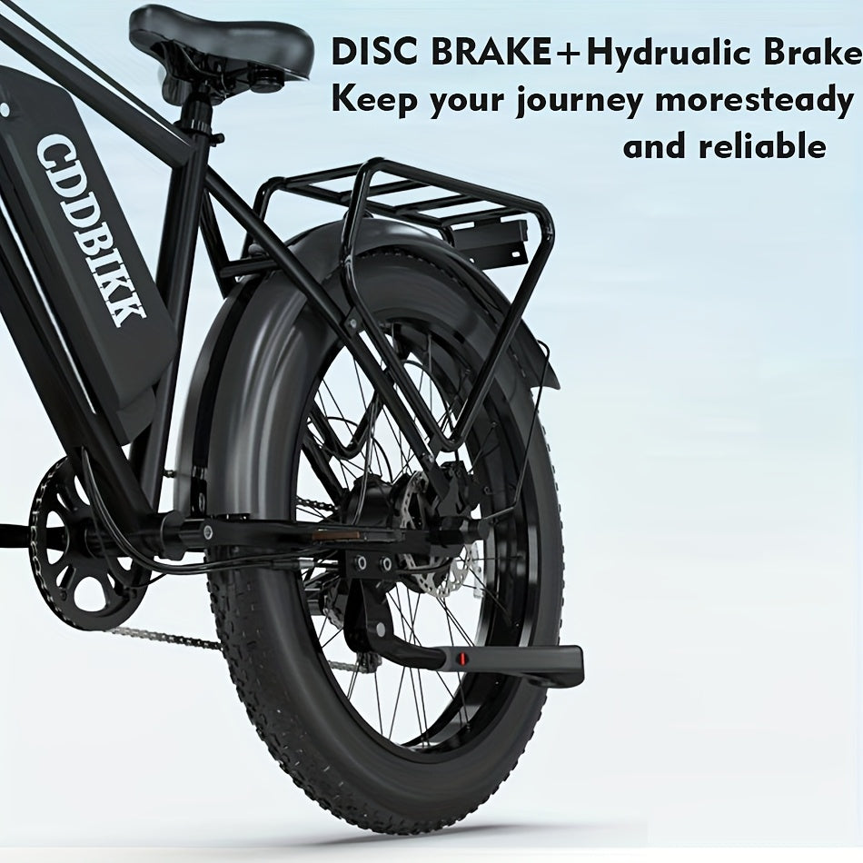 F26 Electric Bike for Adults 740W Electric Bicycle 48V 18AH (864WH) Removable Battery Electric Bike 26" Fat Tire Mountain 19mph 7 Speed Gears Dual Shock Absorber Electric Bike