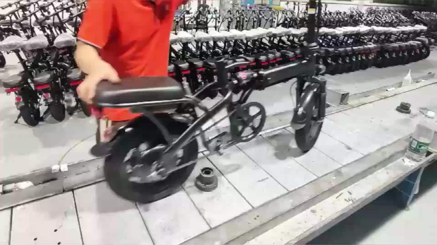 Folding Electric Bike - Powerful Motor, Fast Speed, 14-inch Tires, Commuter-friendly, Light Weight, Long-lasting Battery