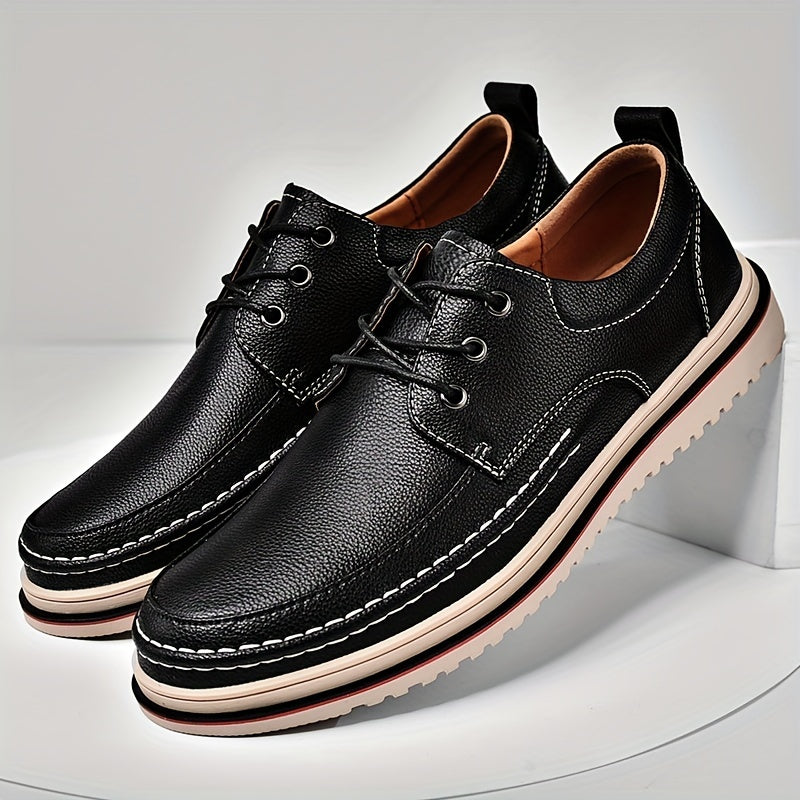 Men's Four Seasons Business Casual Leather Shoes Versatile Low Top Durable Men's Shoes Fashionable and Trendy Shoes