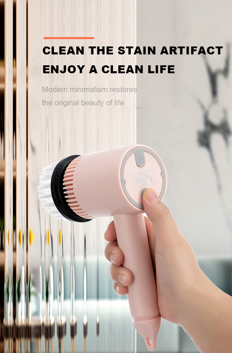 1pc Electric Spin Scrubber, Cordless Electric Cleaning Kitchenware Brush, Spinning Scrub Brush For Home Kitchen Pots Dishes