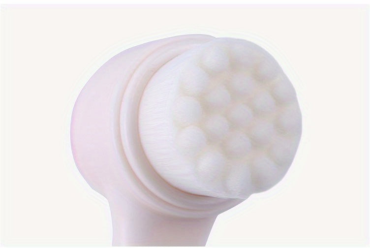 Facial Cleansing Brush, Double-sided Cleaning Tool, Soft Bristle Exfoliator, Cleaner Brush, Scrub Exfoliating Facial Brush For Face Care Makeup Skincare Removal