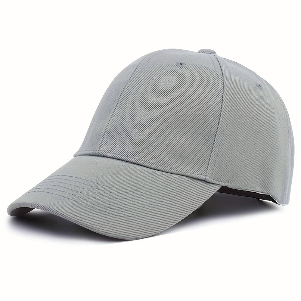 Solid Color Baseball Cap Lightweight Simple Casual Couple Dad Hats Unisex Sun Hats For Women & Men