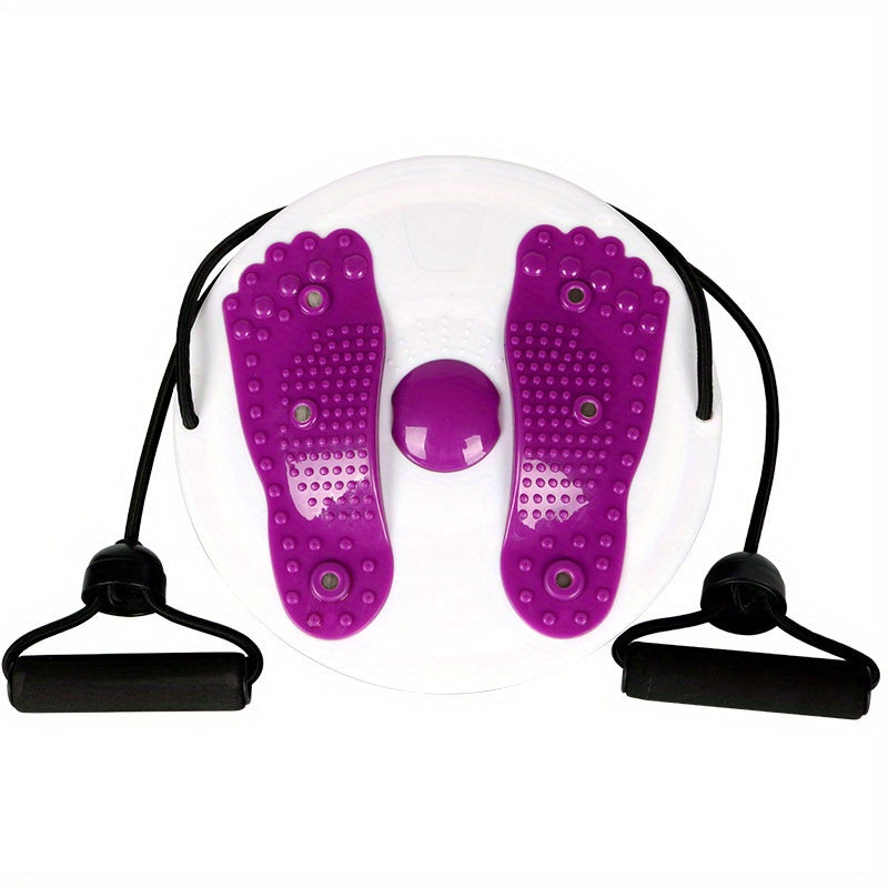 Waist Twisting Disc With Handles, Trims Waist Arms Hips And Thighs Waist Training Foot Massage Plate With 6 Magnets Fitness Twister Workout Home Gym Body Building Fitness Equipment
