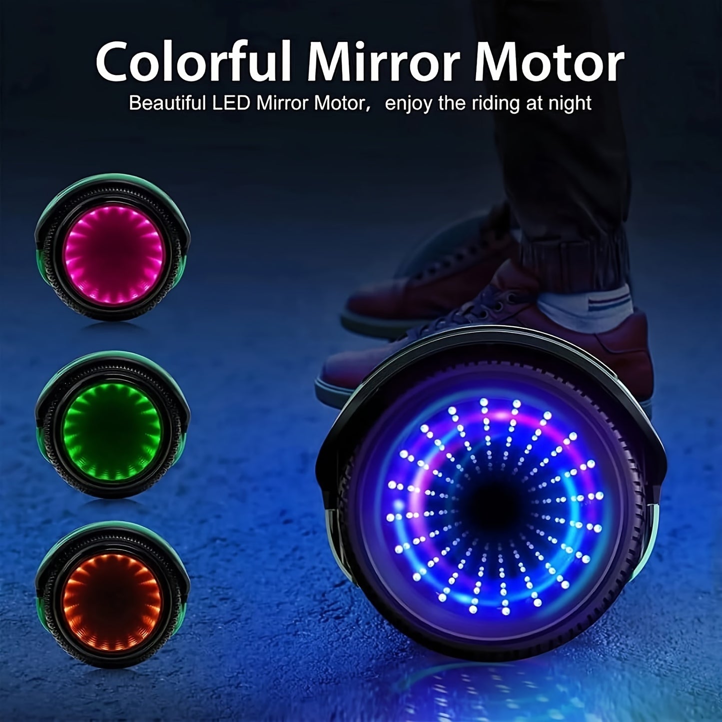 SISIGAD Hoverboard With Seat Attachment, 6.5 Inch Hoverboard Go Kart Combo, Self Balancing Electric Scooter With Wireless Speaker & LED Lights, Green + Graffiti