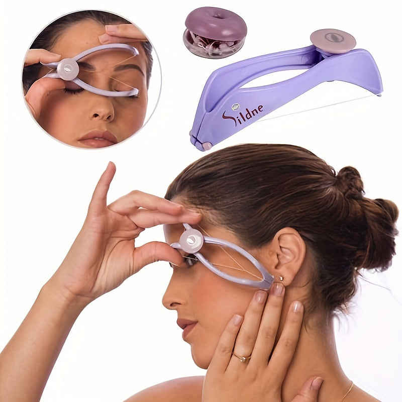Painless Facial Hair Removal with Spring Threading Epilator for Women - Perfect for Cheeks, Eyebrows, and More