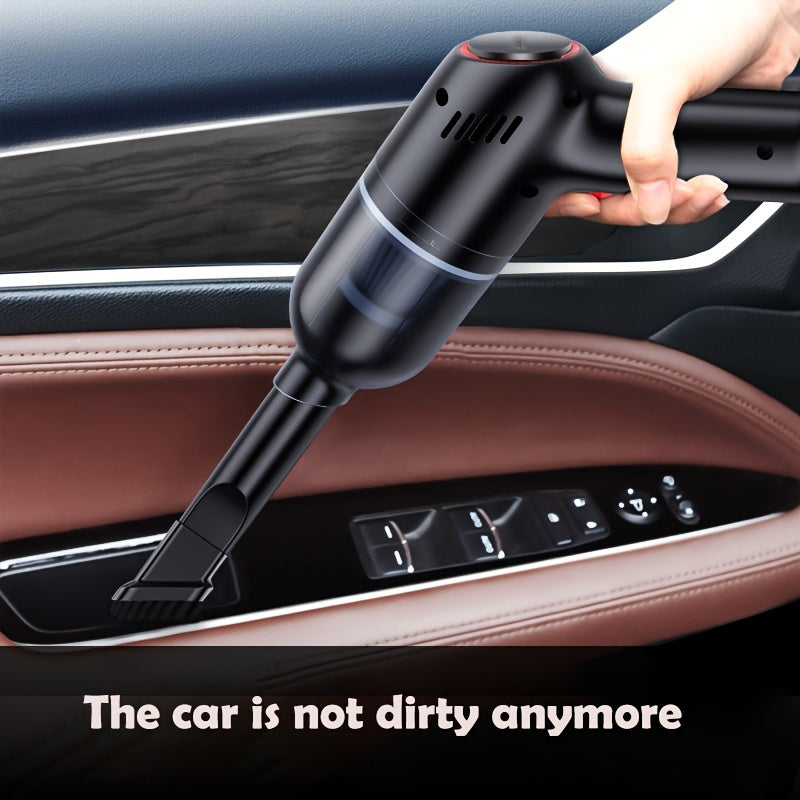 Mighty Wireless Car Vacuum Cleaner - Cordless Convenience, Powerful Suction for Quick Cleanups - Portable, Mini Design for Car & Home, Pet Hair Eraser