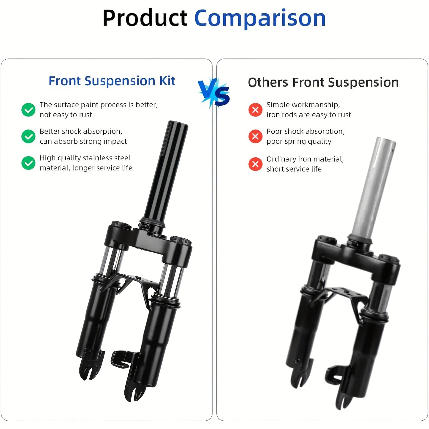 Scooter Upgraded Hydraulic Shock Absorber Kit Front Fork Front Suspension Absorber Parts Accessories For Max G30 G30D G30LP Ninebot Scooter