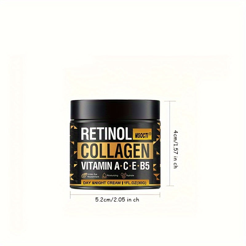 Men's Facial Moisturizer - Collagen, Hyaluronic Acid, Vitamins E & A, Avocado Oil - After Shave Lotion - Moisturizes, Day & Night With Plant Squalane