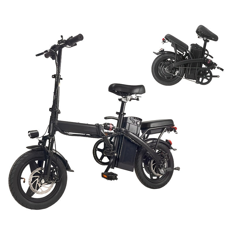 Folding Electric Bike - Powerful Motor, Fast Speed, 14-inch Tires, Commuter-friendly, Light Weight, Long-lasting Battery
