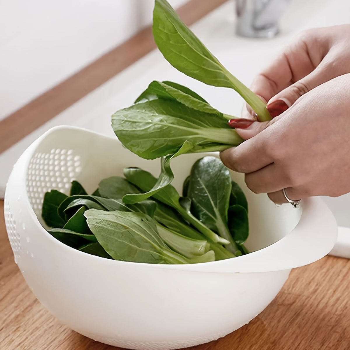 1pc/2pcs/3pcs Multi-Functional Kitchen Washing Basket Basin - Drain Water, Wash Rice, Perfect For Cleaning Vegetables And Fruits, And More With Convenient Features - Ideal For Various Uses And Users, Kitchen Accessories