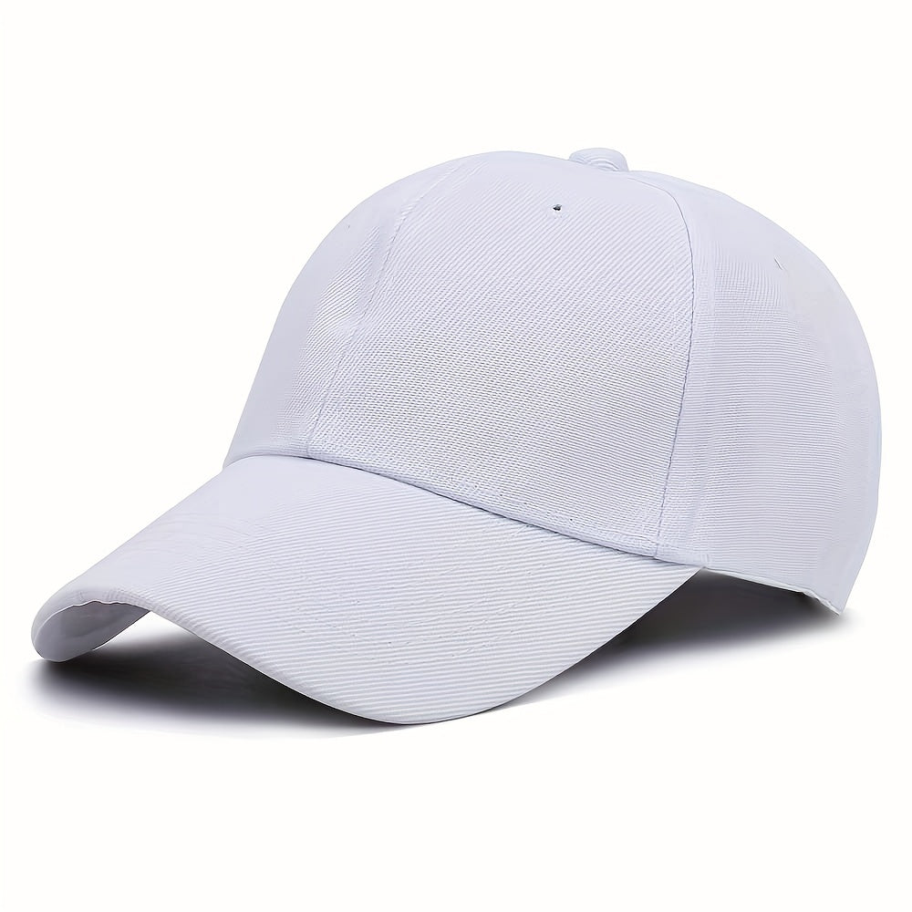 Solid Color Baseball Cap Lightweight Simple Casual Couple Dad Hats Unisex Sun Hats For Women & Men