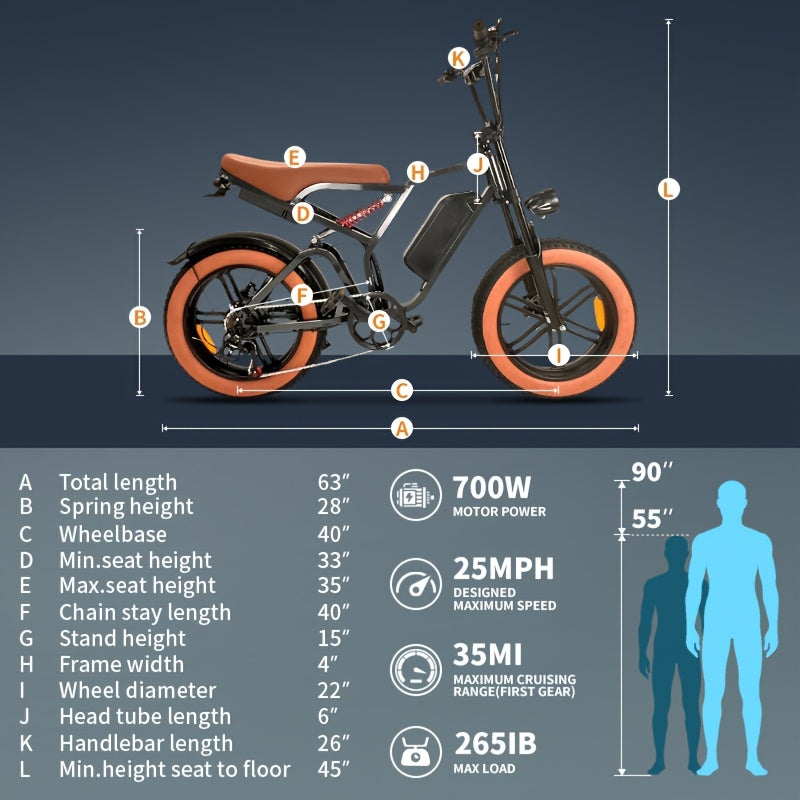 Folding Electric Bike - Powerful Motor, Fast Speed, 14-inch Tires, Commuter-friendly, Light Weight, Long-lasting Battery