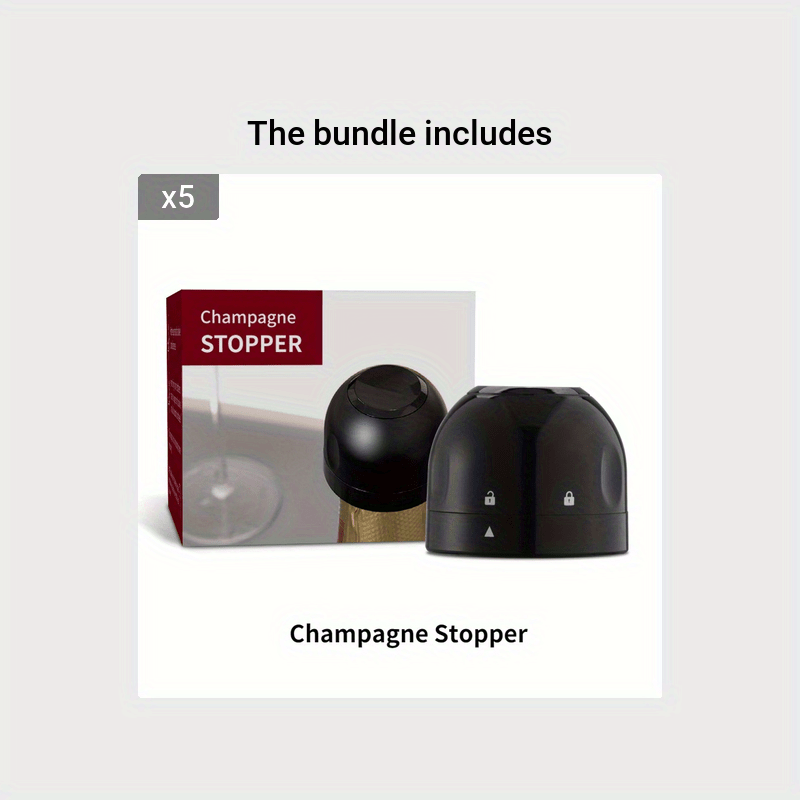 Wine Vacuum Stopper Sealed Cap For Champagne Bottle Reusable Leak-proof Preservation Wine Plug Bar Tool Kitchen Gadgets for restaurants/bars/hotels