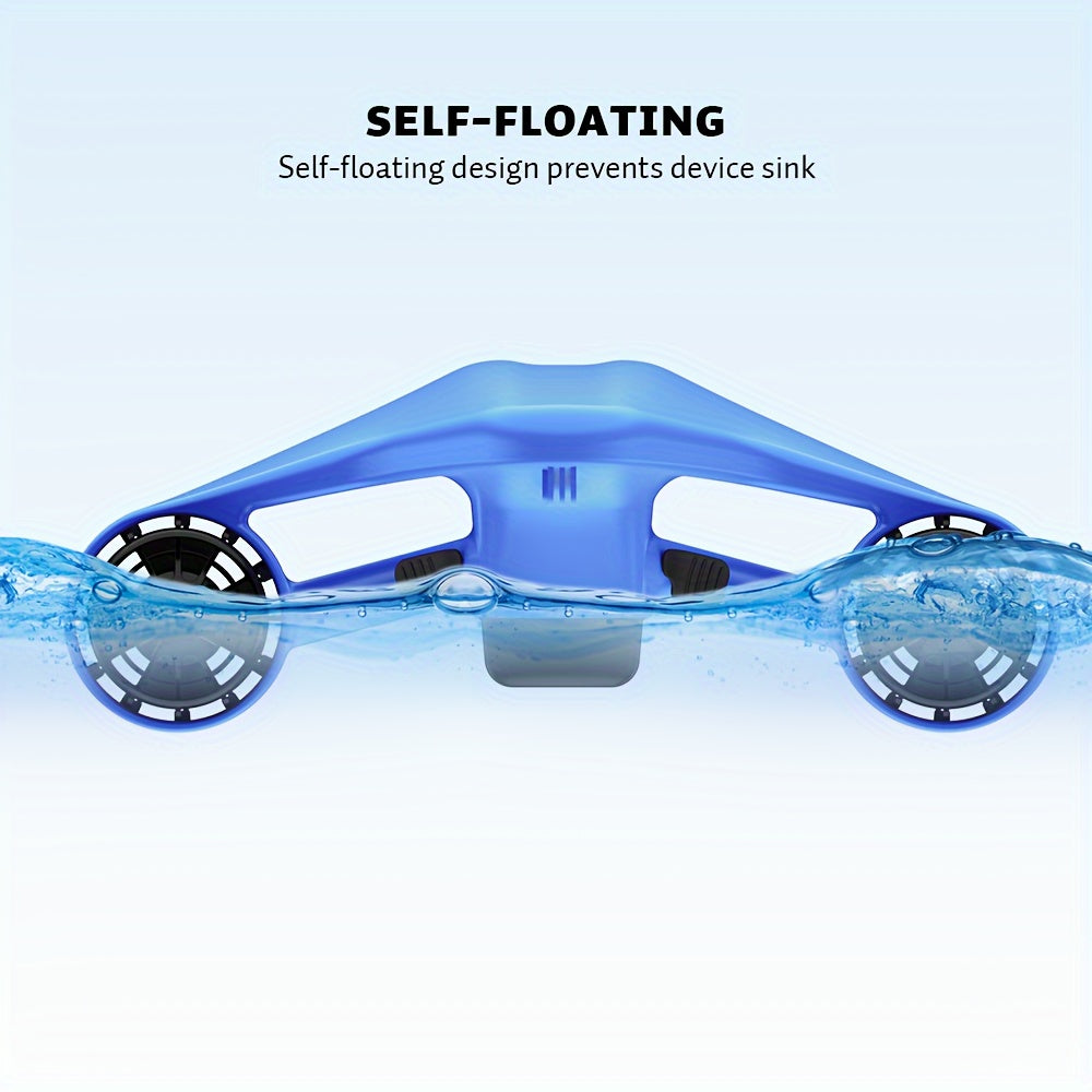 1PC Underwater Scooter Single Motors, Action Camera Compatible, Water Sports Swimming Pool Scuba Diving Underwater Sea Scooter 30m For Water ports Swimming Pool Scuba Diving for Kids/Adults