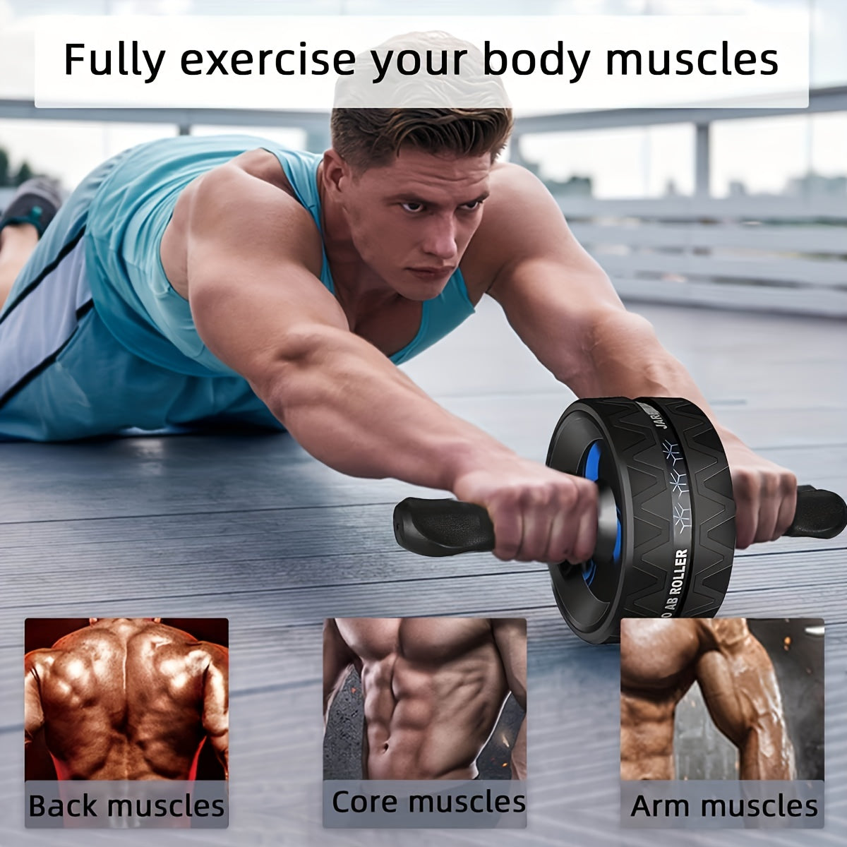 Abdominal Wheel, Abdominal Muscle Wheel, Abdominal Toning Fitness Equipment, Fitness Equipment, Jingyi Abdominal Wheel Set