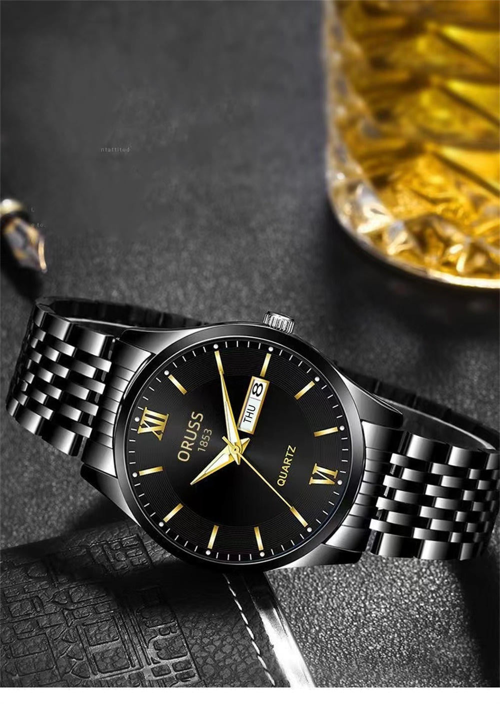 Men's Watch Glow-in-the-dark Waterproof Calendar High-grade Handsome Fashion 2022 New Trend Steel Watch, Ideal choice for Gifts