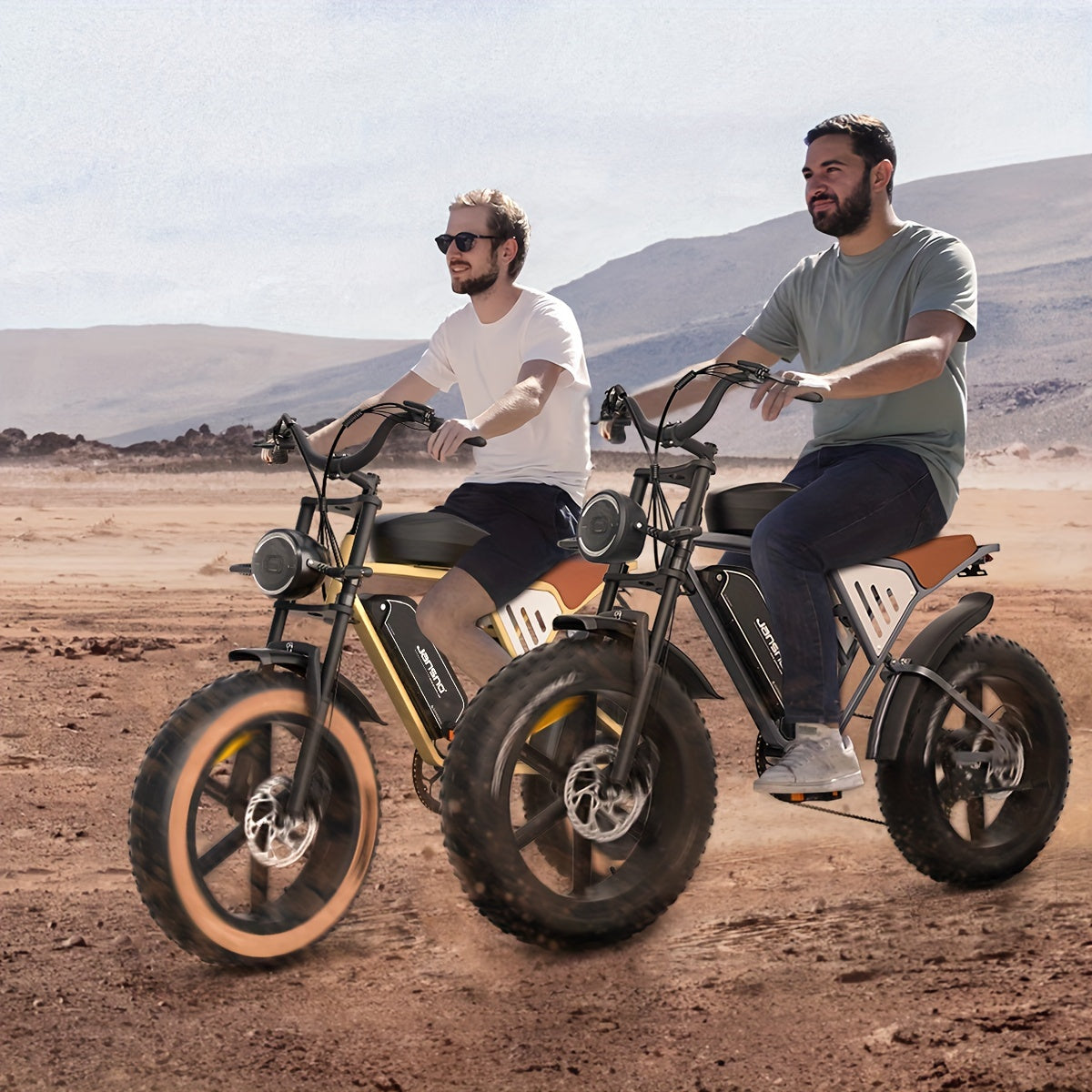 JANSNO X70 Electric Bike For Adults With 500W Brushless Motor, 48V 34Ah Removable Dual Battery, 20" X 4.0 Fat Tire Electric Bicycle, Electric Mountain Bike, Commuter Off-Road Electric Bike, 7-Speed Transmission With Charger