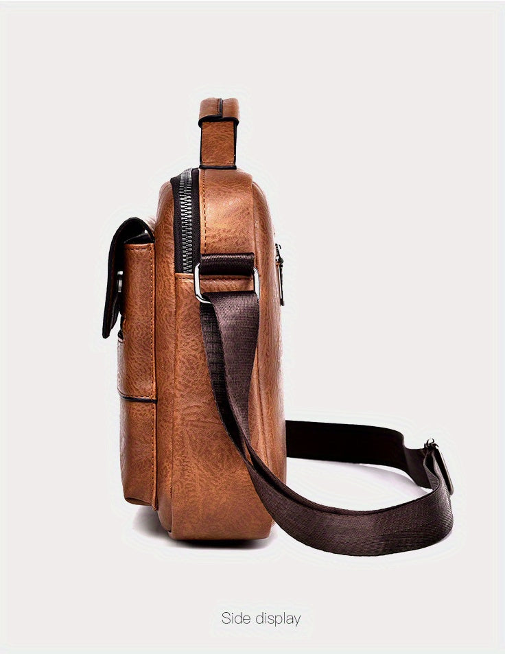 1/2pcs WEIXIER Spring And Summer New Shoulder Bag Messenger Bag, Handbag Casual Fashion PU Material Gift For Father/ Anniversary
