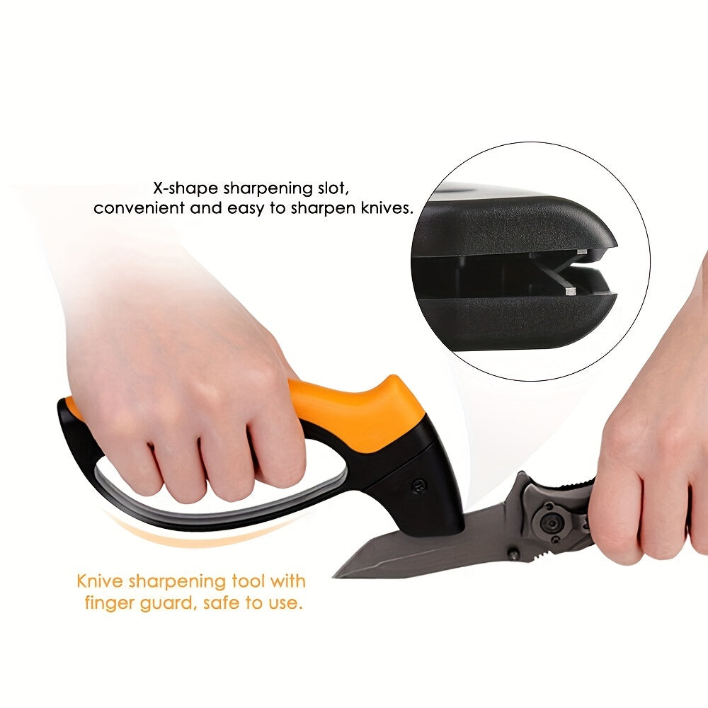 Sharpening Stone for Garden Tools: Keep Your Knives and Blades Razor Sharp for Outdoor Camping and Kitchen Use