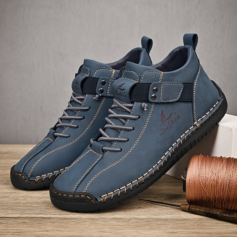 New Arrival Handmade Ankle Men's Business Casual Shoes Outdoor Spring And Fall Ankle Boots Breathable Men's Shoes