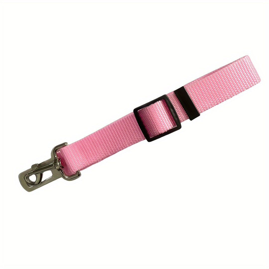 Retractable Pet Car Leash with Safety Buckle - Securely Restrain Dogs and Cats During Car Rides