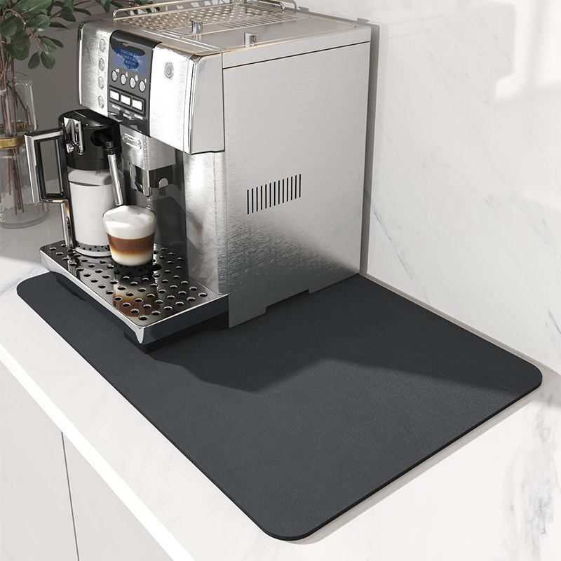 1pc Super Absorbent Large Coffee Mat, Quick Dry Dish Drying Mat and Bathroom Drain Pad for Home Kitchen Supplies