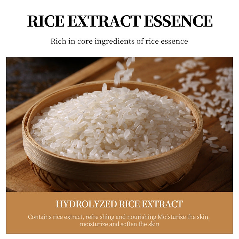 Rice Raw Pulp Face Facial Mask, Moisturizing Cream, Shrink Pores And Tightening Skin, Nourishing And Hydrating With Rice Extract, For All Skin Types Travel Essential