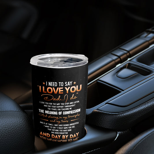 1pc Gifts For Dad From Daughter To My Dad Insulated Tumbler, Dad Tumbler 20oz For Men Dad Father New Dad Bonus Dad For Father's Day Birthday Christmas