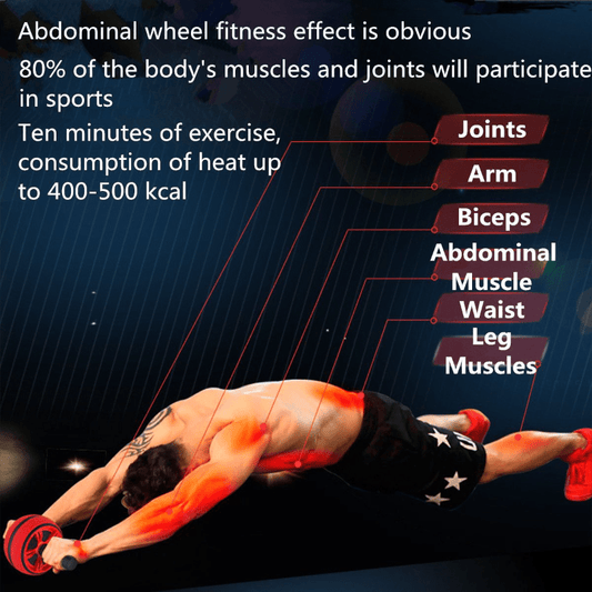 Ab Roller Wheel - Core Trainer for Full Body Workout - Fitness Equipment for Abs, Arms, and Back - Strengthen and Tone Your Muscles