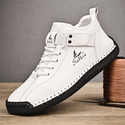 New Arrival Handmade Ankle Men's Business Casual Shoes Outdoor Spring And Fall Ankle Boots Breathable Men's Shoes