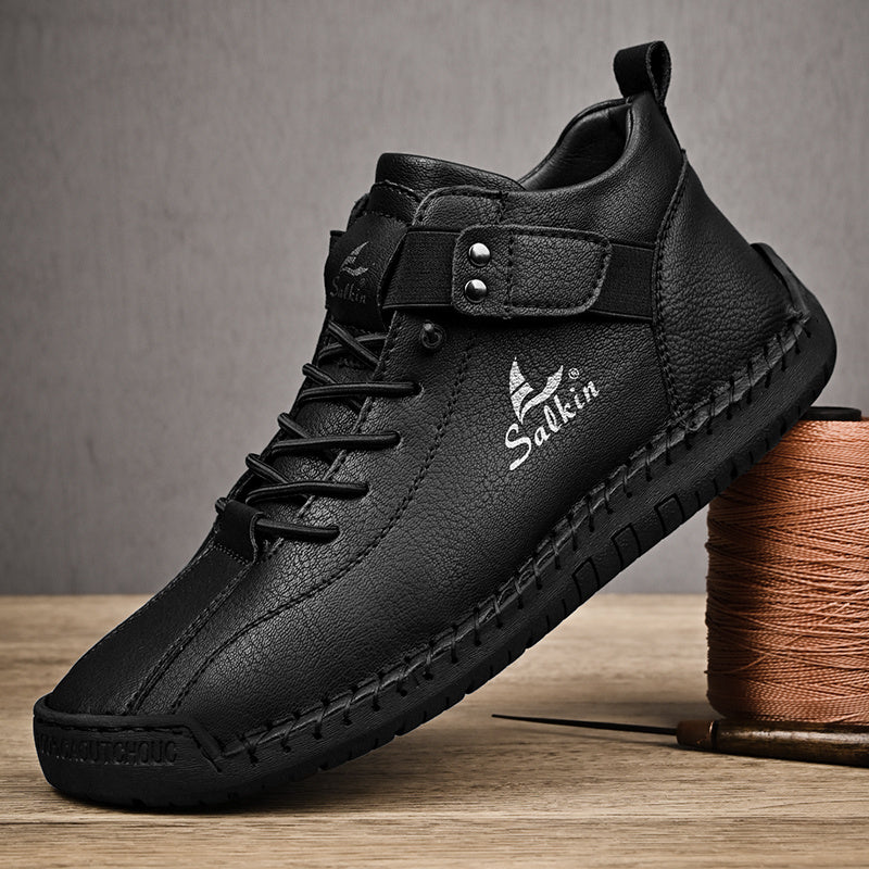 New Arrival Handmade Ankle Men's Business Casual Shoes Outdoor Spring And Fall Ankle Boots Breathable Men's Shoes