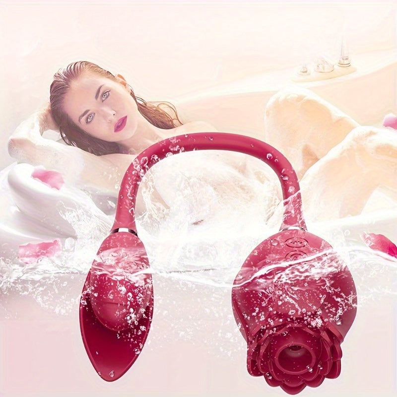3-In-1 Rose Toy Vibrator, Dildo, Female Tongue Licking Stimulator, G-Spot, Dildo, Nipple Licking Device for Ladies, Valentine'S Day Gift, Gift for Girlfriends