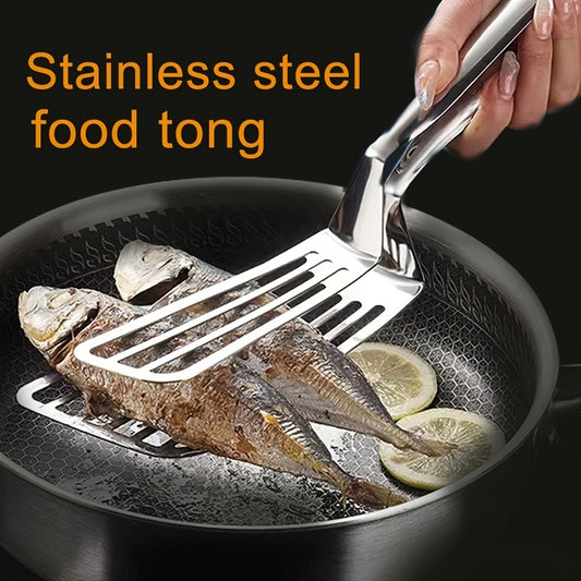 1pc Stainless Steel Multifunctional Food Clip for Steak, Fish, and More - Kitchen Tools and Accessories for Easy Meal Prep