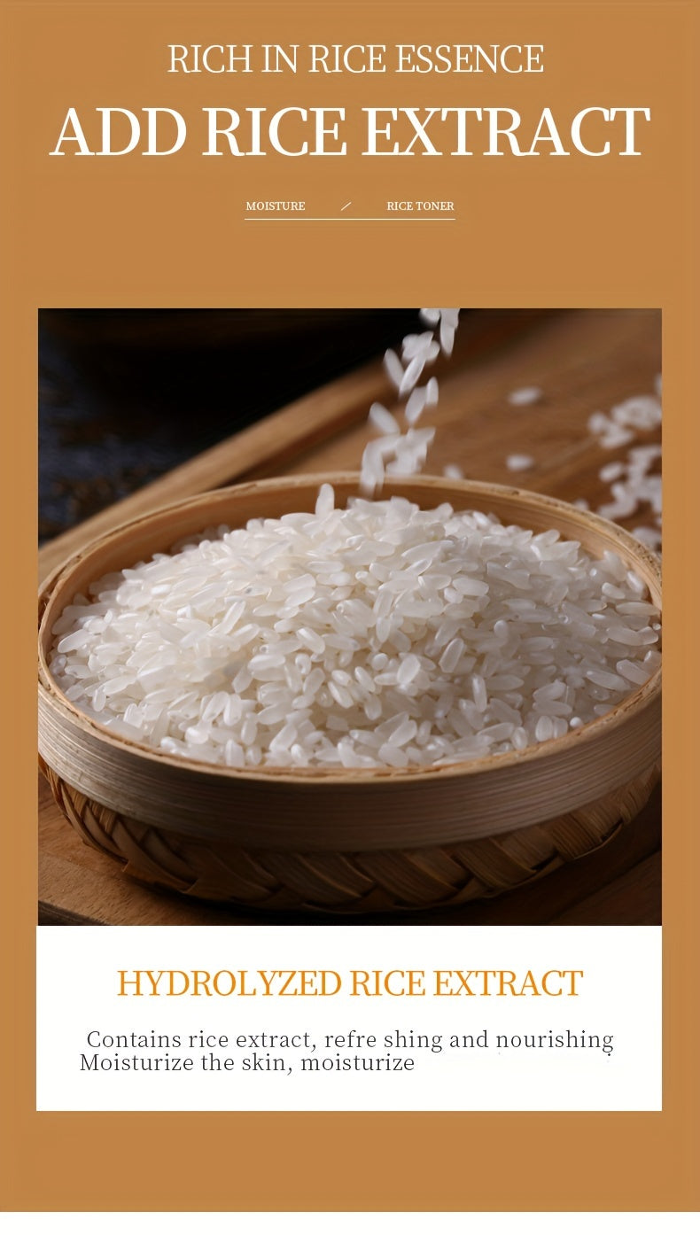 Rice Raw Pulp Face Facial Mask, Moisturizing Cream, Shrink Pores And Tightening Skin, Nourishing And Hydrating With Rice Extract, For All Skin Types Travel Essential