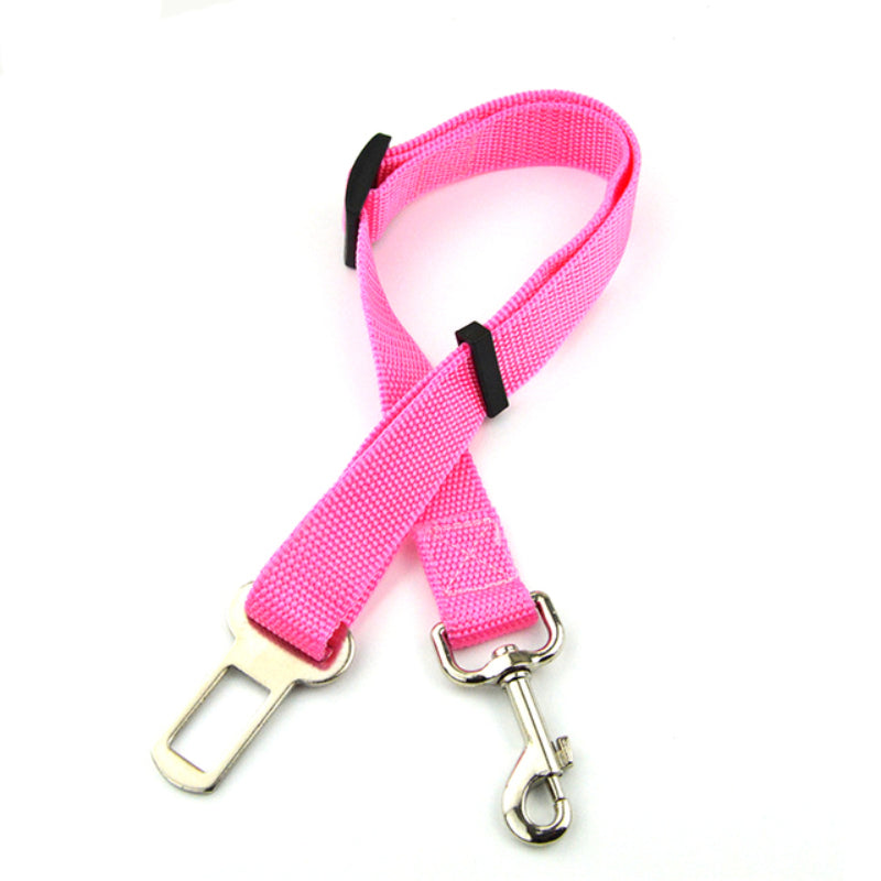 1pc Adjustable Retractable Pet Seat Belt for Cars - Keep Your Pet Safe and Secure on the Road