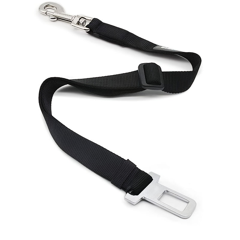 1pc Adjustable Retractable Pet Seat Belt for Cars - Keep Your Pet Safe and Secure on the Road