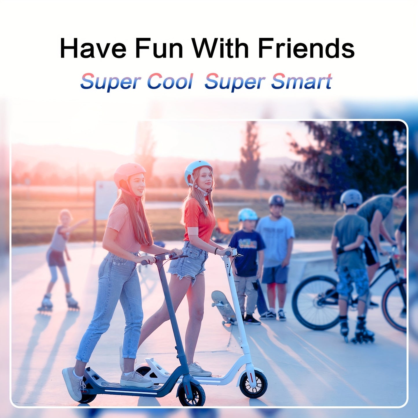 LEQISMART A8 Plus - 350W High-Powered Electric Scooter for Adults with 9" Solid Tires, Dual Brakes, Foldable Design, Max 28 Miles Long-Range Commuting, and Safety Features