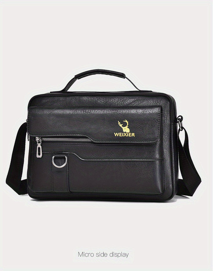1/2pcs WEIXIER Spring And Summer New Shoulder Bag Messenger Bag, Handbag Casual Fashion PU Material Gift For Father/ Anniversary