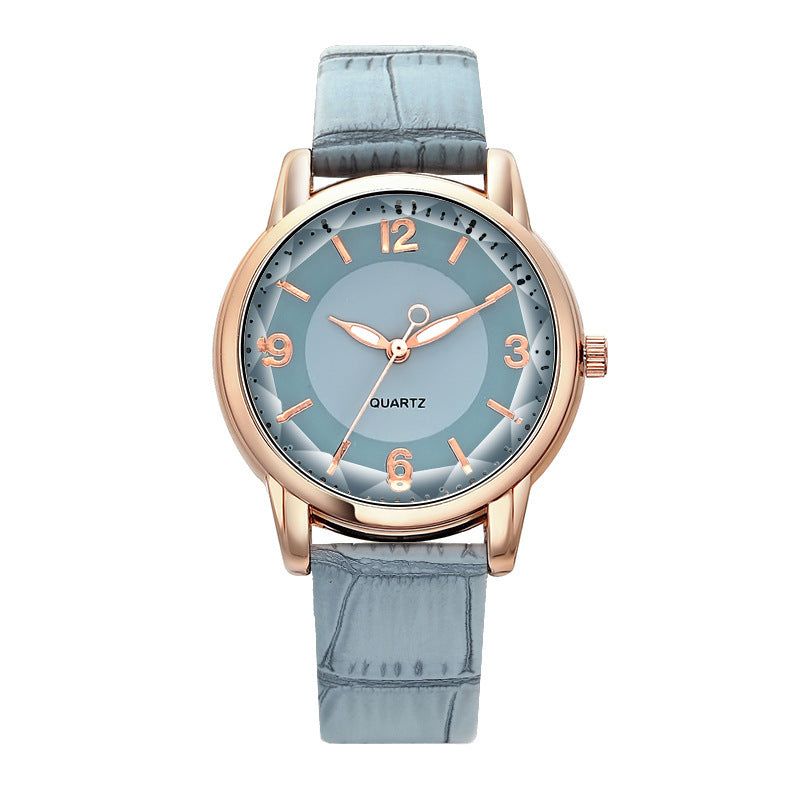 Elegant Women's Quartz Watch - Genuine Leather Strap, Water-Resistant, Versatile for All Occasions