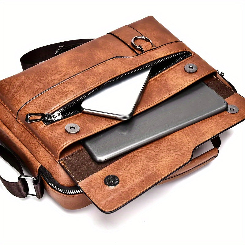 1/2pcs WEIXIER Spring And Summer New Shoulder Bag Messenger Bag, Handbag Casual Fashion PU Material Gift For Father/ Anniversary