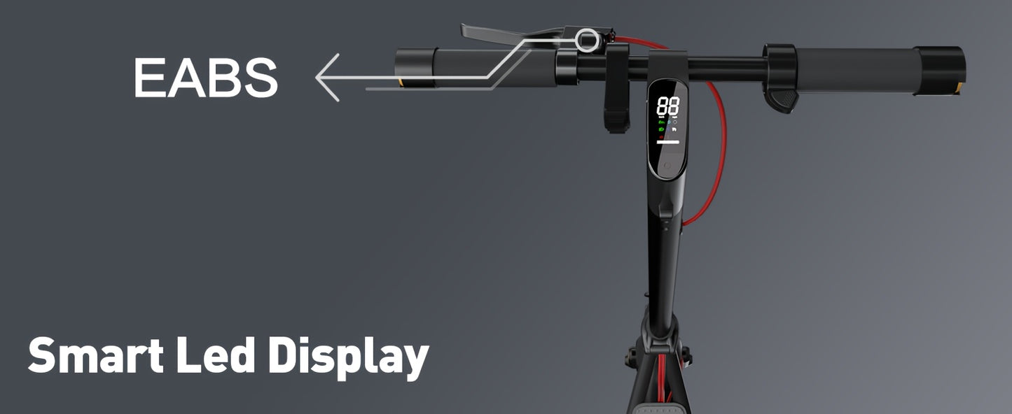 Electric Scooter For Young Adults, 21 Miles Range & 19 MPH, 500W Motor, 10" Inner-Support Tires, Dual Braking System And Cruise Control, With Turn Signals, Foldable Electric Scooter For Teens