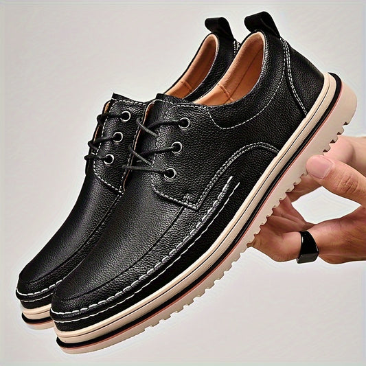 Men's Four Seasons Business Casual Leather Shoes Versatile Low Top Durable Men's Shoes Fashionable and Trendy Shoes