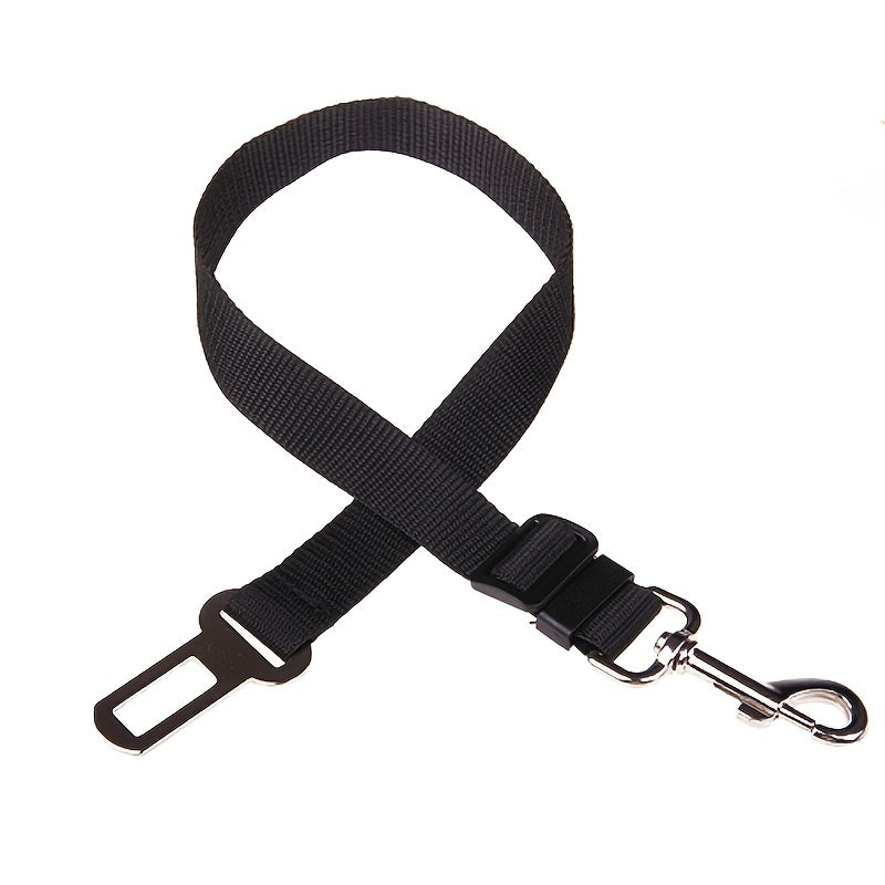 1pc Adjustable Retractable Pet Seat Belt for Cars - Keep Your Pet Safe and Secure on the Road