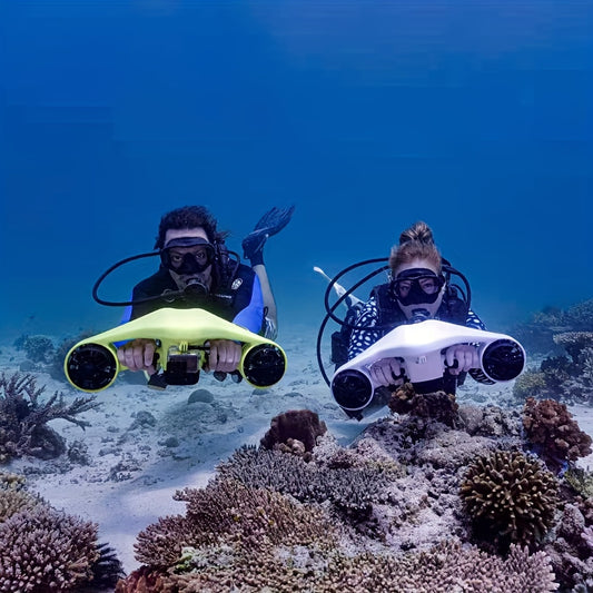 1PC Underwater Scooter Single Motors, Action Camera Compatible, Water Sports Swimming Pool Scuba Diving Underwater Sea Scooter 30m For Water ports Swimming Pool Scuba Diving for Kids/Adults